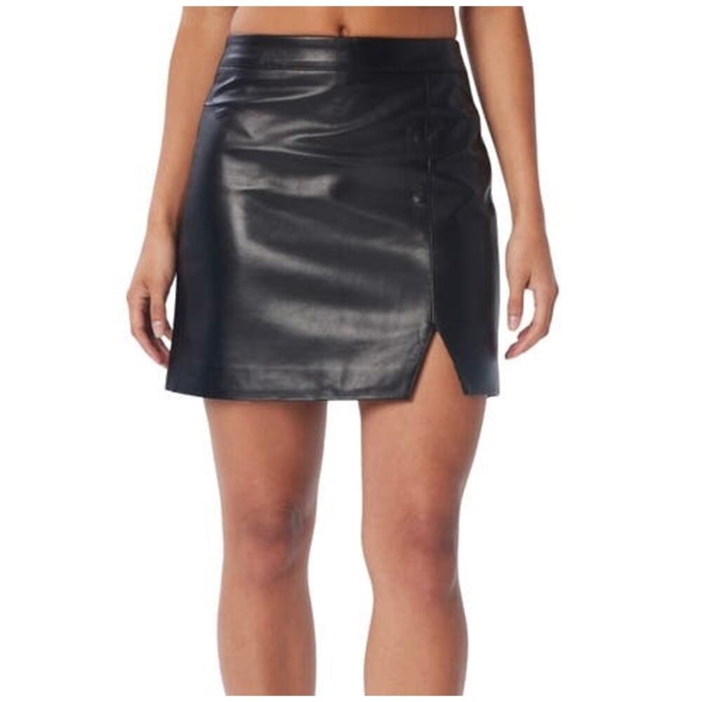 LITA by Ciara | Leader Leather Skirt in Black